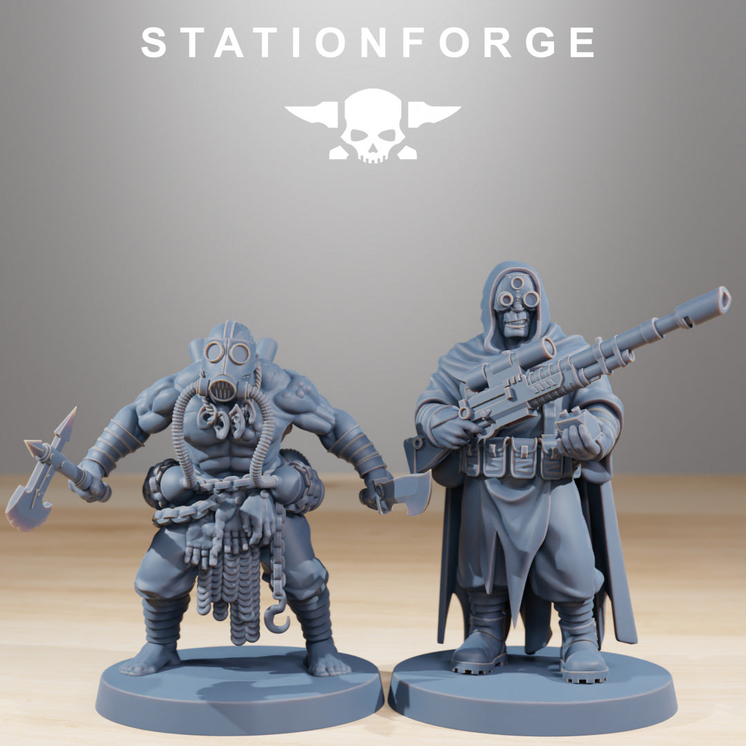 Corrupted Guard Nomads - Compatible with Warhammer 40K - by Station Forge - Tabletop RPG Miniature - Roleplaying 3D Printed Fantasy Mini