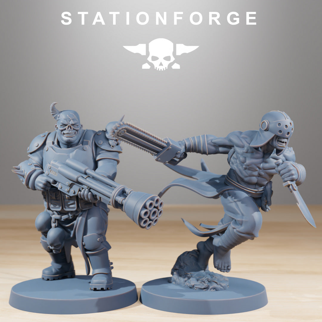 Corrupted Guard Nomads - Compatible with Warhammer 40K - by Station Forge - Tabletop RPG Miniature - Roleplaying 3D Printed Fantasy Mini