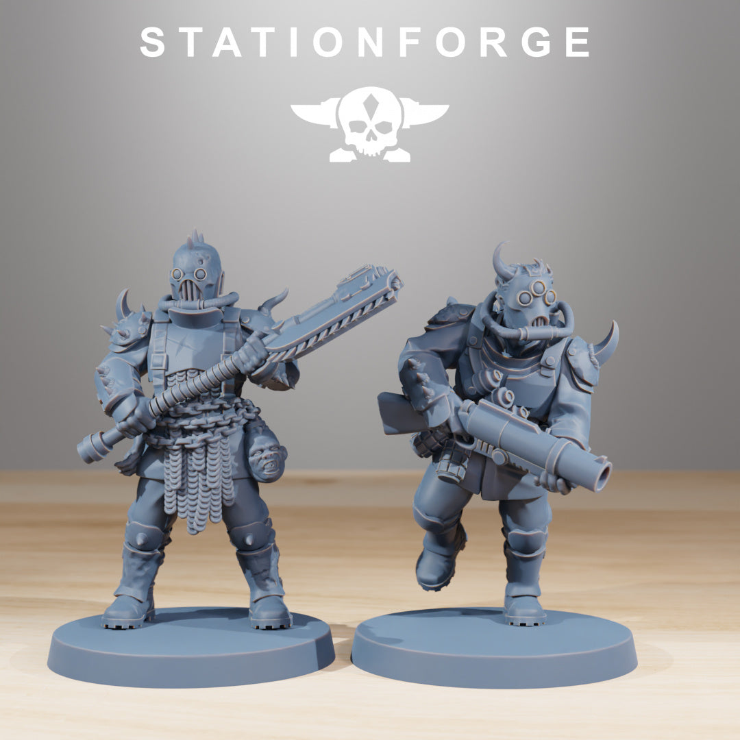 Corrupted Guard The Forsaken - Compatible with Warhammer 40K - by Station Forge - Tabletop RPG Miniature - Roleplaying 3D Printed Fantasy Mini