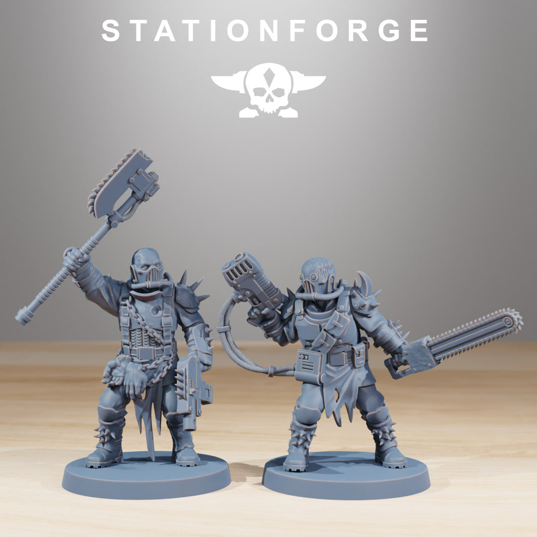 Corrupted Guard The Forsaken - Compatible with Warhammer 40K - by Station Forge - Tabletop RPG Miniature - Roleplaying 3D Printed Fantasy Mini