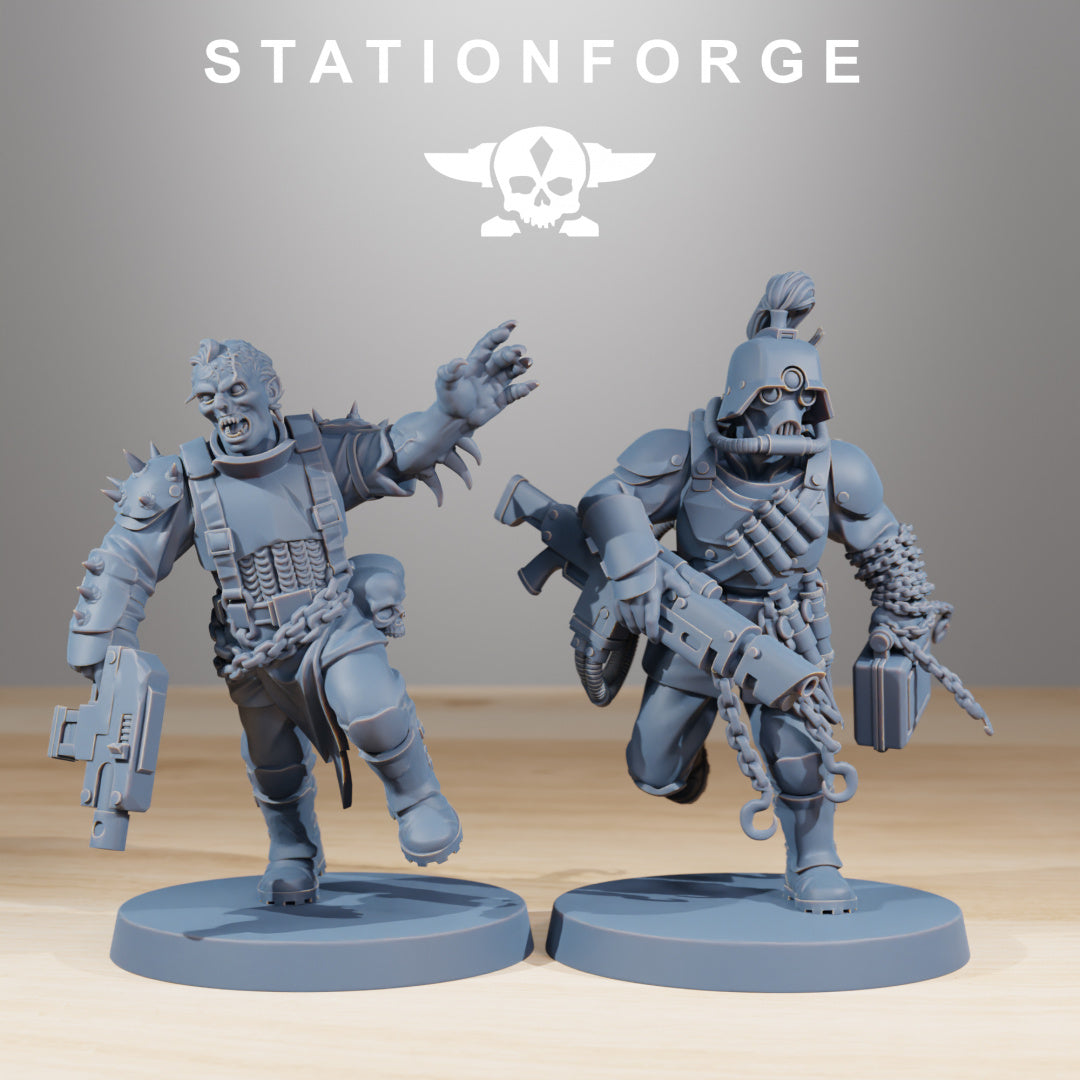 Corrupted Guard The Forsaken - Compatible with Warhammer 40K - by Station Forge - Tabletop RPG Miniature - Roleplaying 3D Printed Fantasy Mini