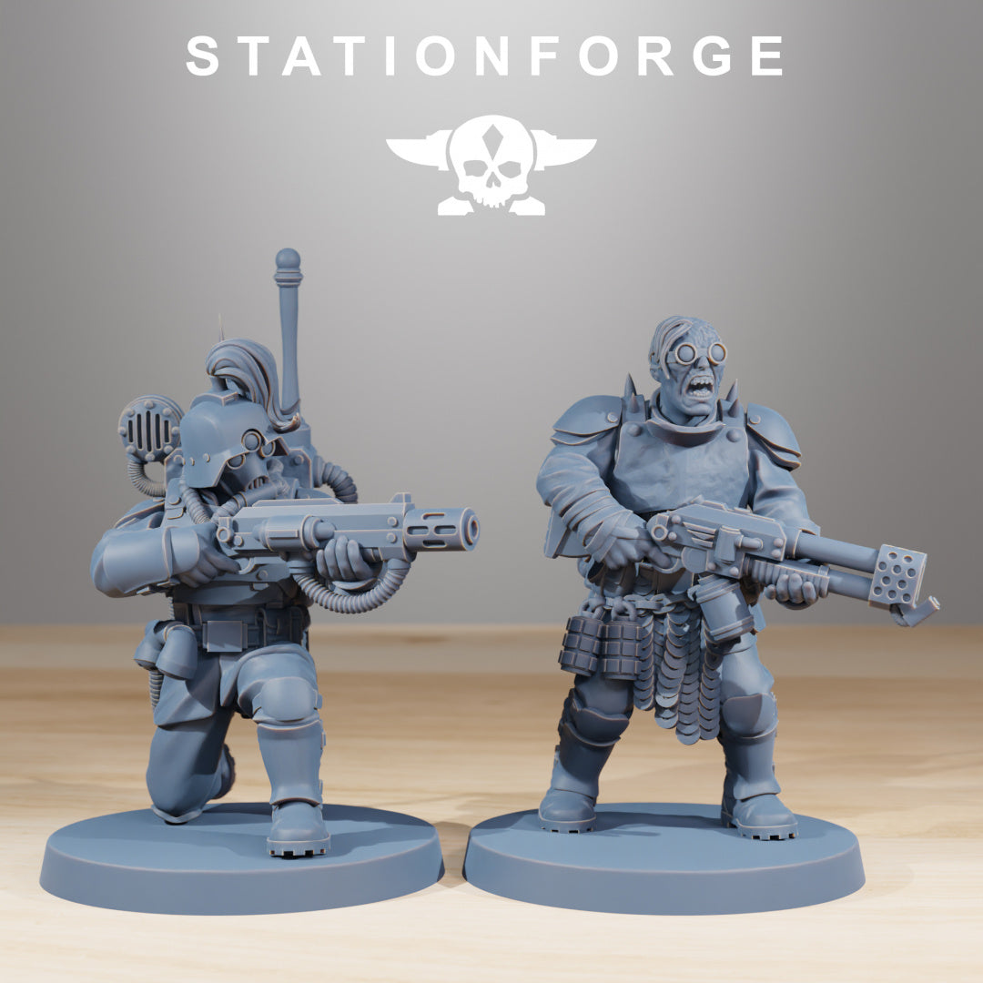 Corrupted Guard The Forsaken - Compatible with Warhammer 40K - by Station Forge - Tabletop RPG Miniature - Roleplaying 3D Printed Fantasy Mini