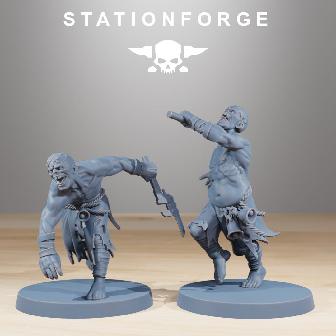 Corrupted Guard Walkers - Compatible with Warhammer 40K - by Station Forge - Tabletop RPG Miniature - Roleplaying 3D Printed Fantasy Mini