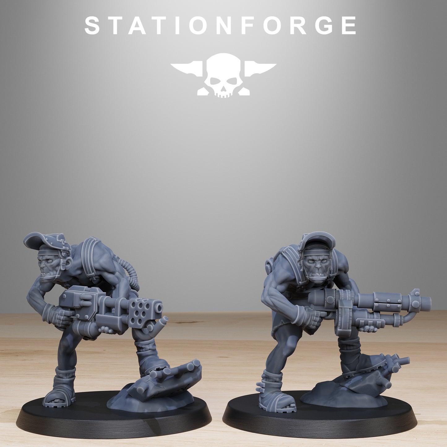 Corrupted Guard Wretched - Compatible with Warhammer 40K - by Station Forge - Tabletop RPG Miniature - Roleplaying 3D Printed Fantasy Mini