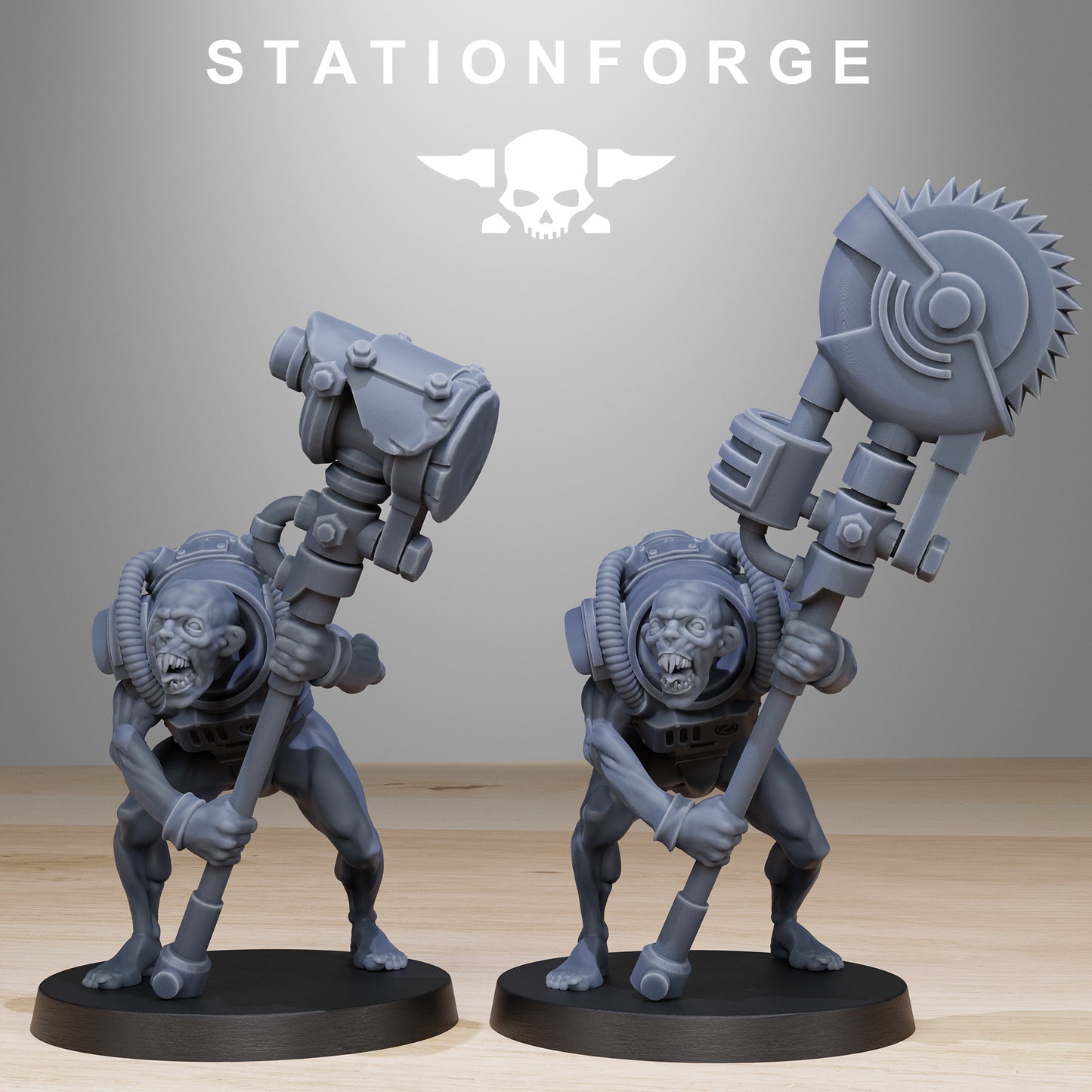 Corrupted Guard Wretched - Compatible with Warhammer 40K - by Station Forge - Tabletop RPG Miniature - Roleplaying 3D Printed Fantasy Mini