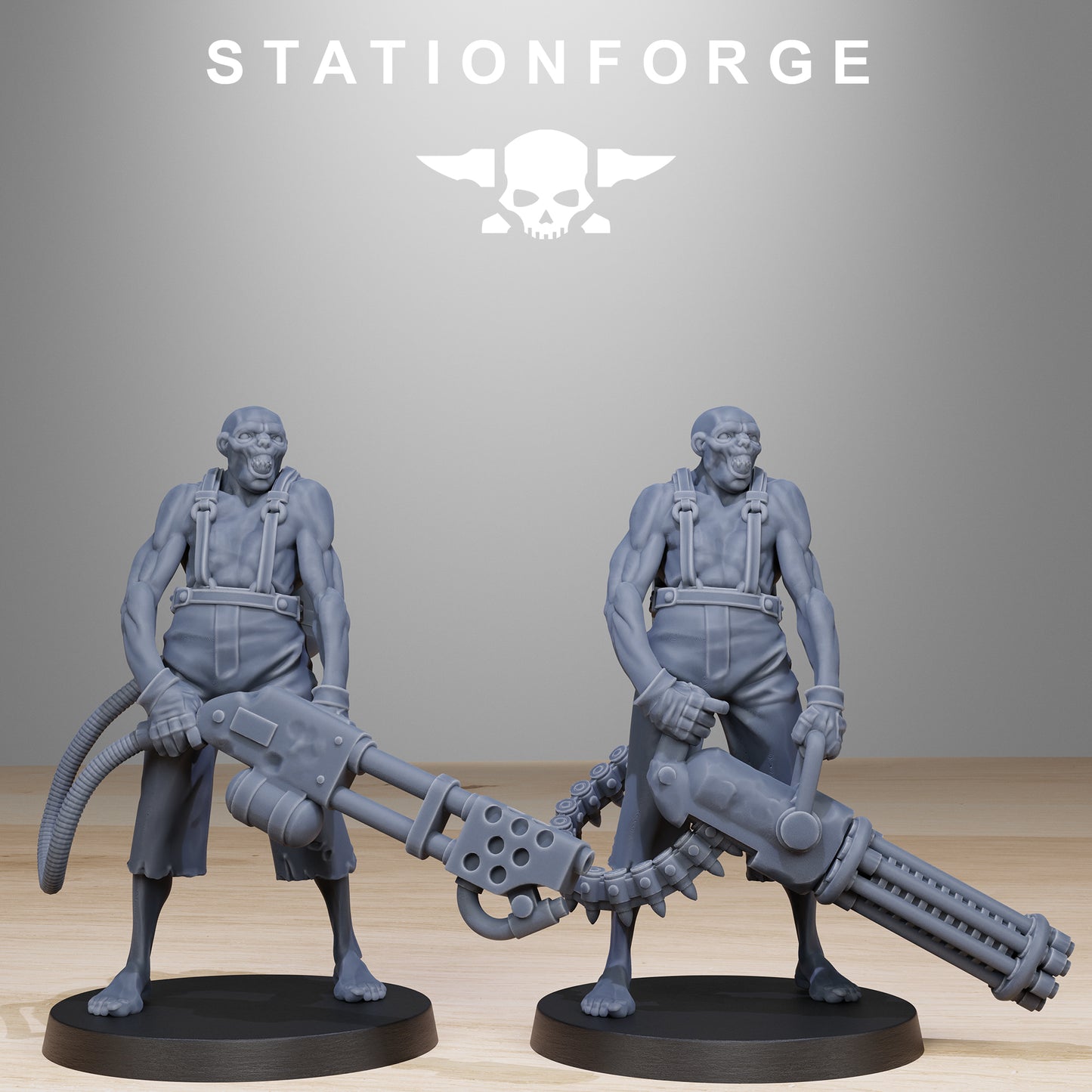 Corrupted Guard Wretched - Compatible with Warhammer 40K - by Station Forge - Tabletop RPG Miniature - Roleplaying 3D Printed Fantasy Mini