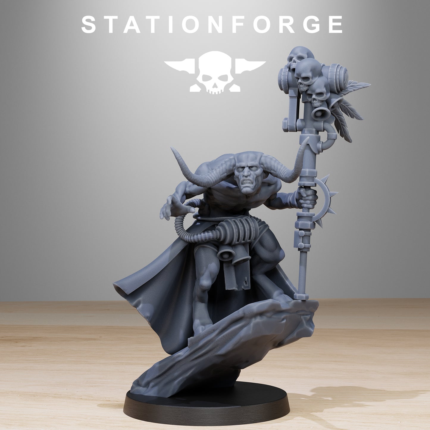 Corrupted Guard Wretched - Compatible with Warhammer 40K - by Station Forge - Tabletop RPG Miniature - Roleplaying 3D Printed Fantasy Mini