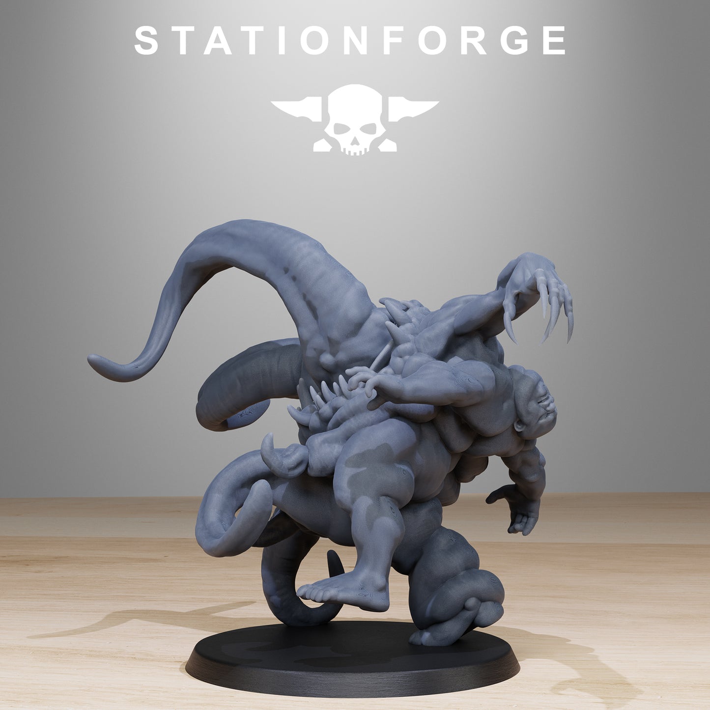 Corrupted Guard Wretched - Compatible with Warhammer 40K - by Station Forge - Tabletop RPG Miniature - Roleplaying 3D Printed Fantasy Mini