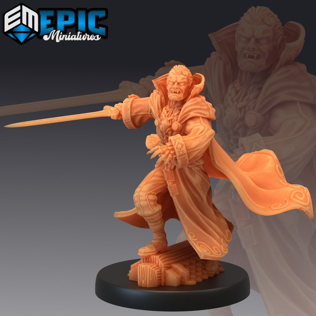 Count Dracula Set / Classic Vampire Lord / Blood Castle Boss Encounter - by Epic Miniatures - Tabletop RPG Miniature - Roleplaying 3D Printed Fantasy Mini