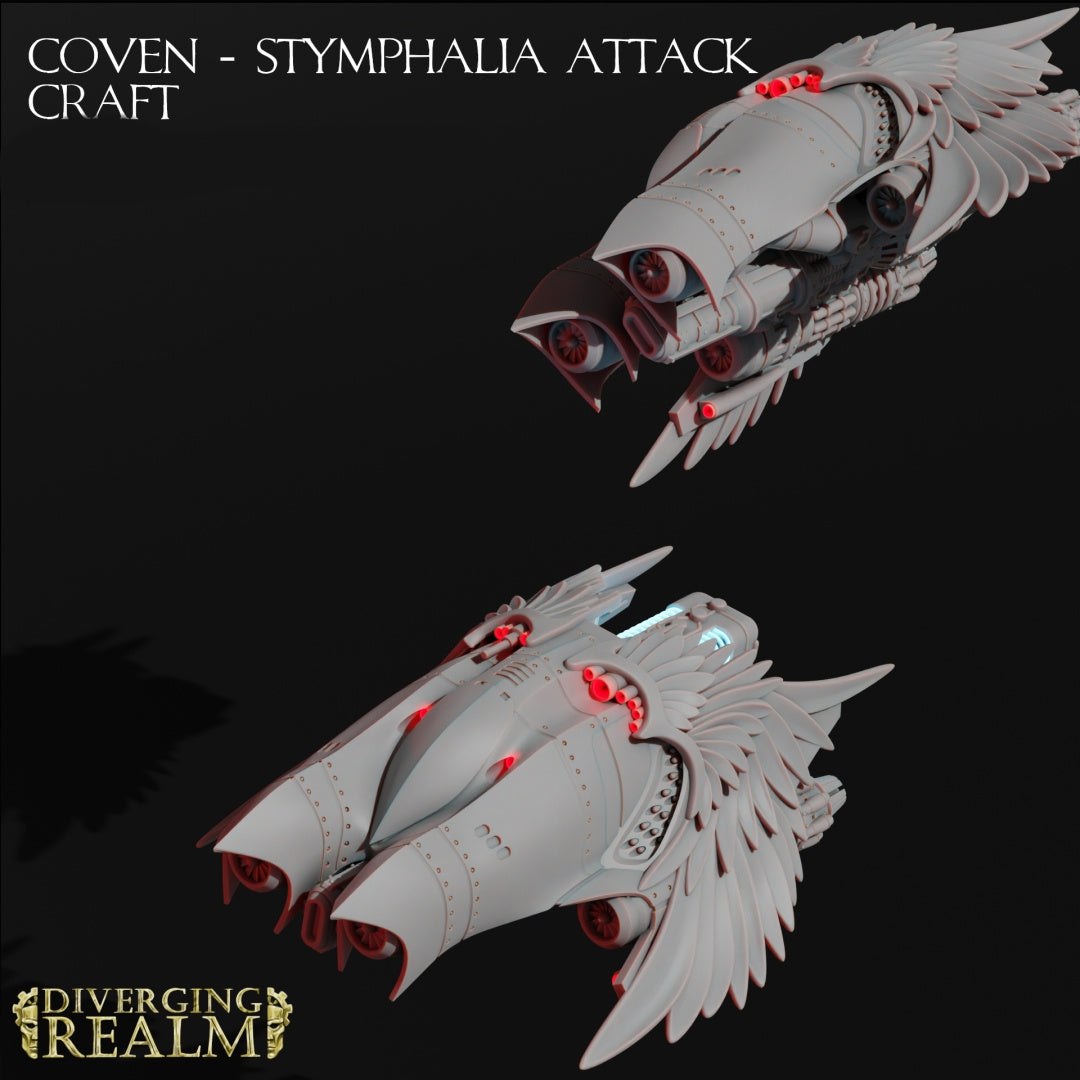 Coven - Stymphalia Attack Craft - by Diverging Realm - Tabletop RPG Miniature - Roleplaying 3D Printed Fantasy Mini