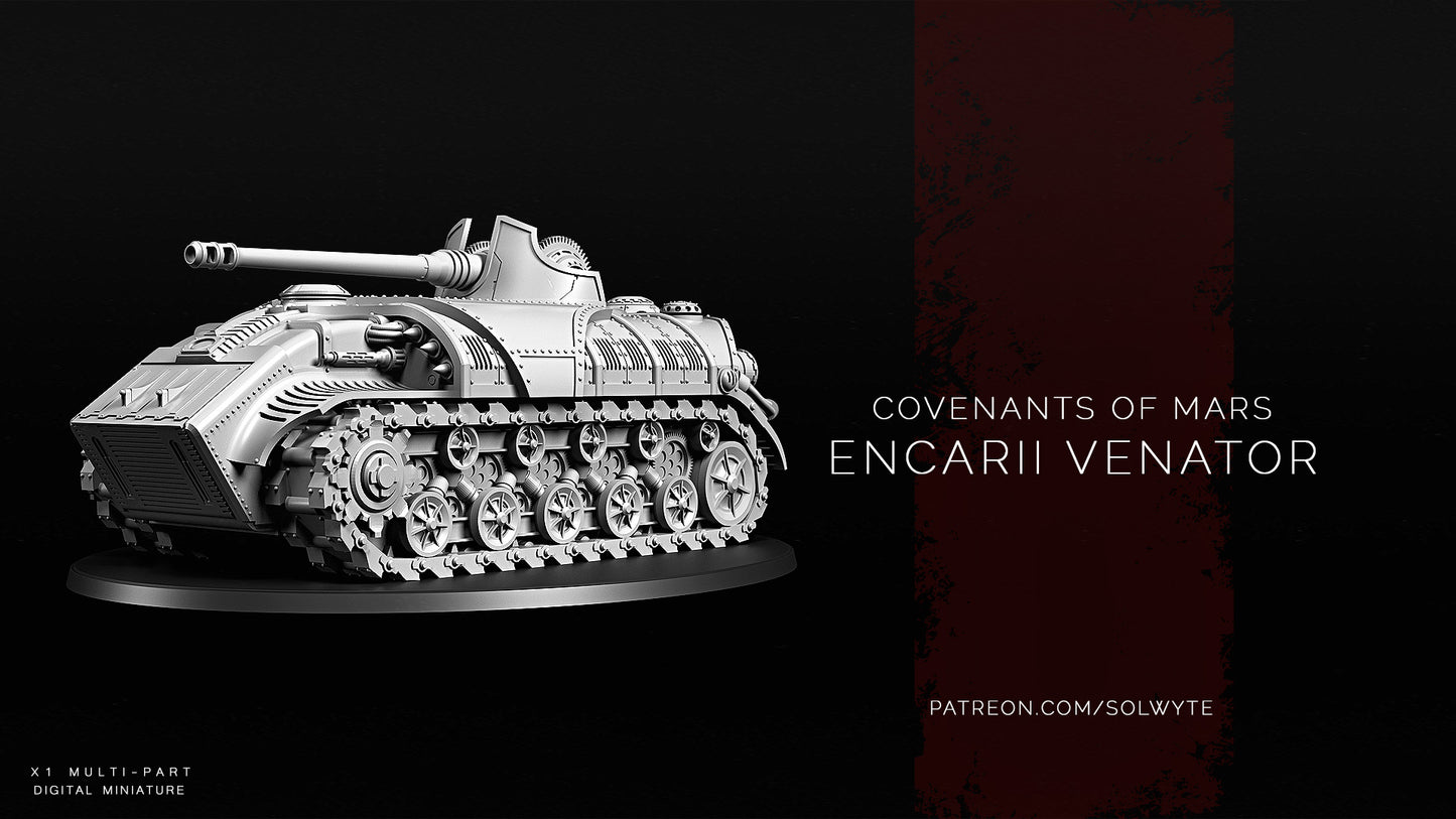 Covenants of Mars - Encarii Venator - Compatible with Warhammer 40K - by Solwyte - Tabletop RPG Miniature - Roleplaying 3D Printed Fantasy Mini