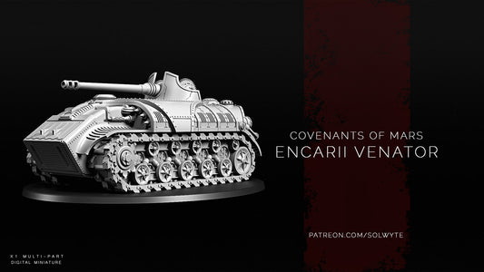 Covenants of Mars - Encarii Venator - Compatible with Warhammer 40K - by Solwyte - Tabletop RPG Miniature - Roleplaying 3D Printed Fantasy Mini