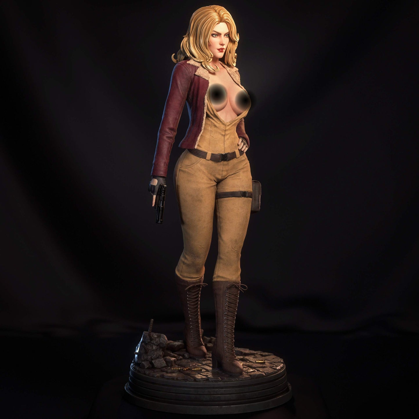 Cover Girl NSFW Sculpture (75mm to 500mm) - Unassembled/Unpainted/3D Print