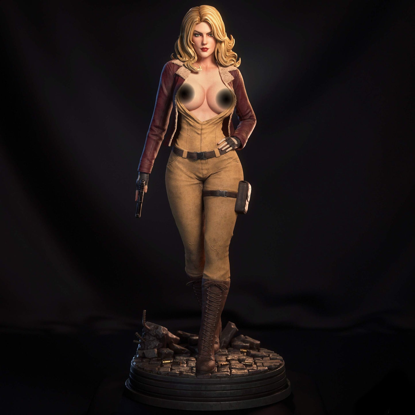 Cover Girl NSFW Sculpture (75mm to 500mm) - Unassembled/Unpainted/3D Print