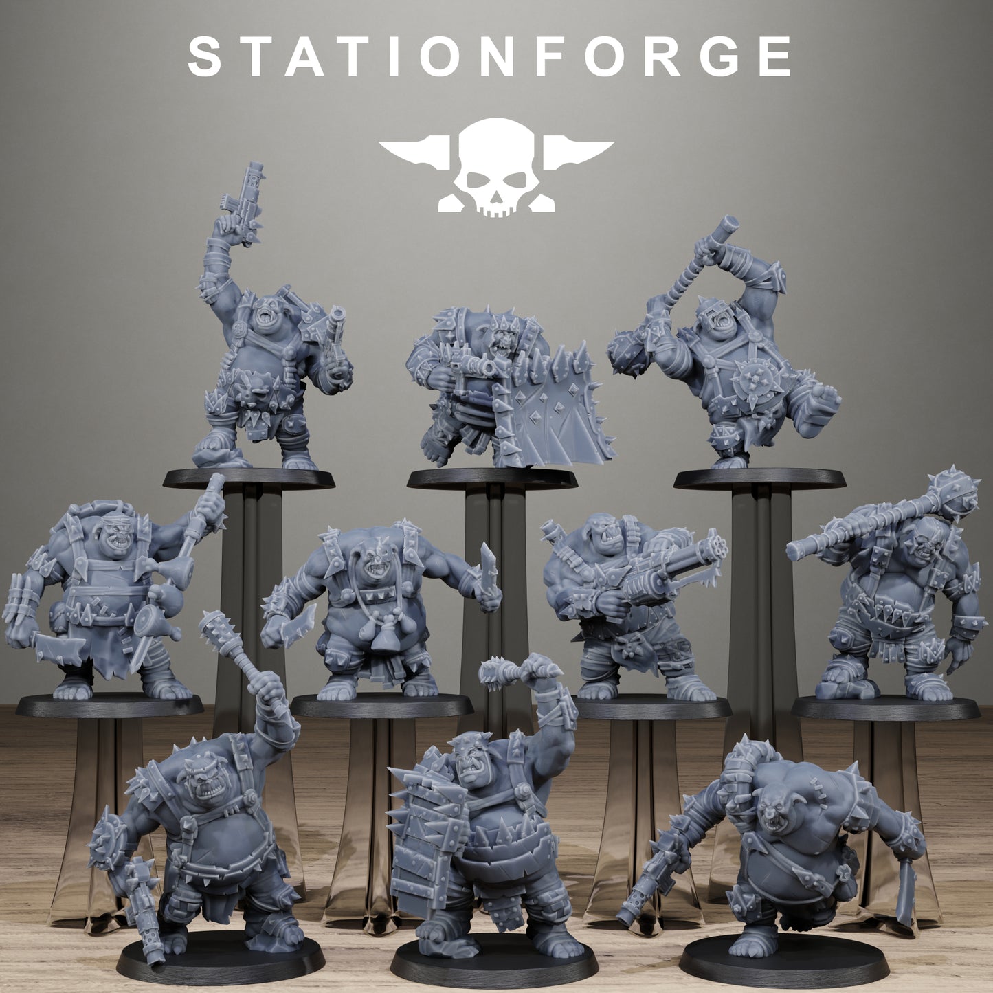 Orkaz Belly Bustas Infantry (x10) - TTRPG - Wargaming - Grimdark