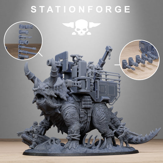 GrimGuard Jungle Fighters Triceratank - TTRPG - Wargaming - Grimdark