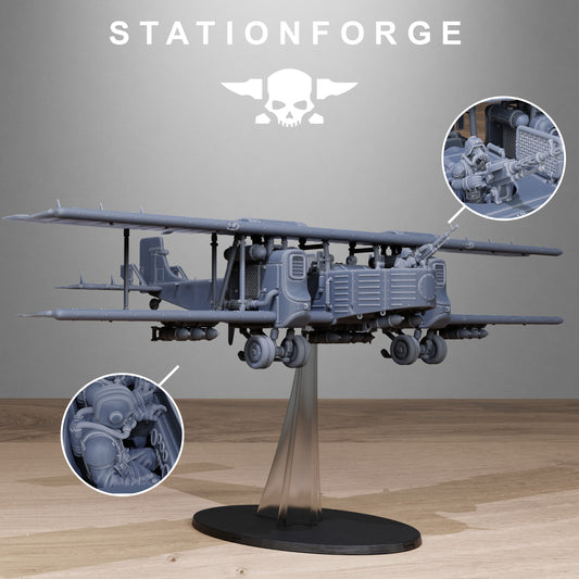 Grimguard Iron Biplane - TTRPG - Wargaming - Grimdark