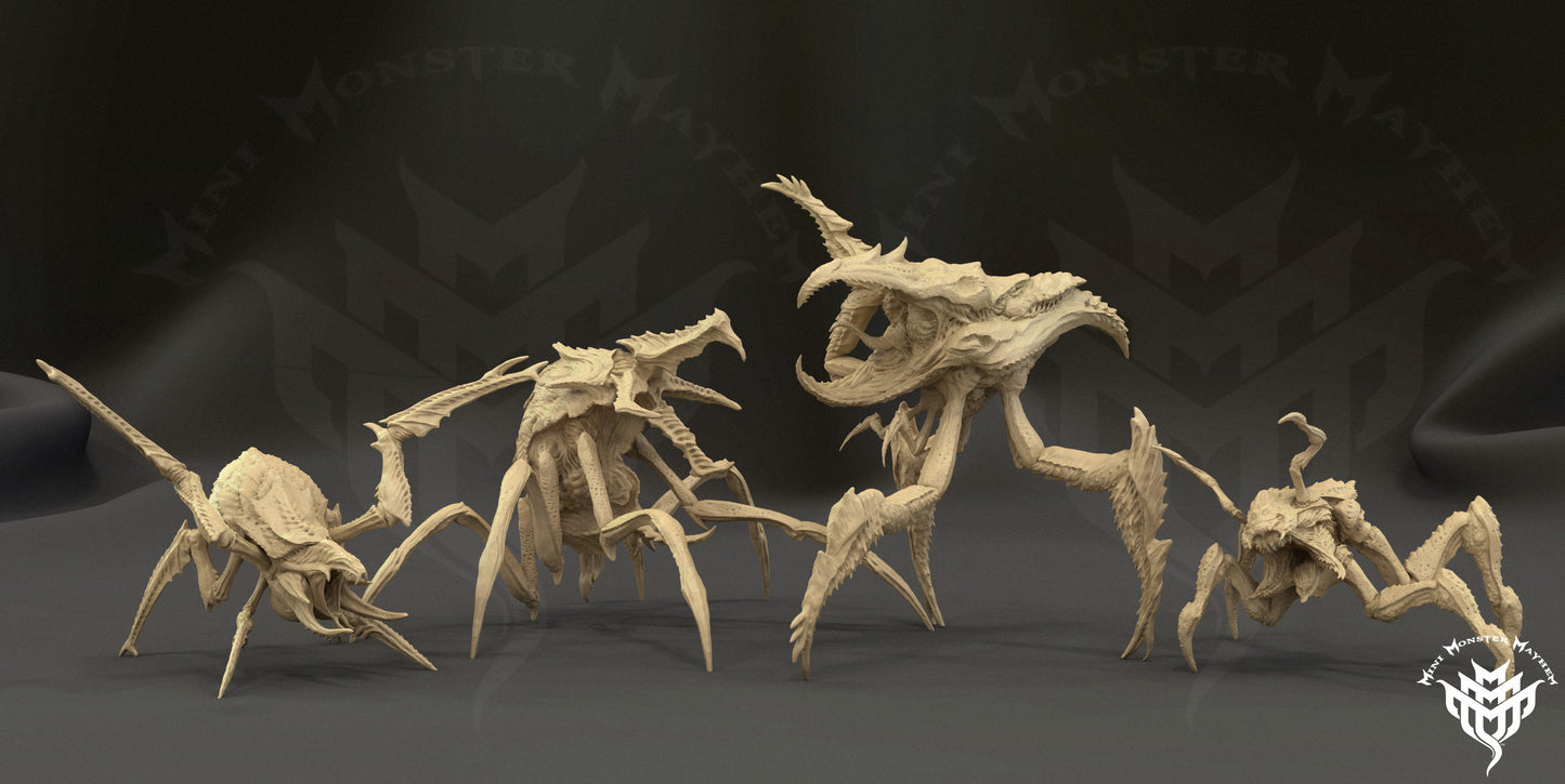 Crazed Arthro - Alien Bug - by Mini Monster Mayhem- Tabletop RPG Miniature - Roleplaying 3D Printed Fantasy Mini