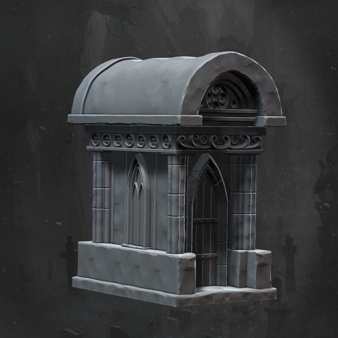 Crypt V2 - Scatter Terrain - Dungeons and Dragons - Lord of the Rings - RPG Miniatures - by Monolith Arts - Tabletop RPG Miniature - Roleplaying 3D Printed Fantasy Mini