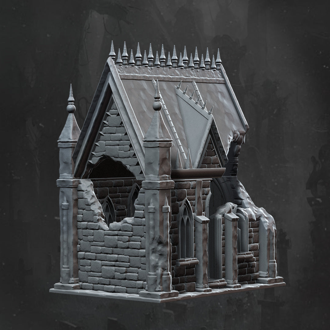 Crypt Ruins - Scatter Terrain - Dungeons and Dragons - Lord of the Rings - RPG Miniatures - by Monolith Arts - Tabletop RPG Miniature - Roleplaying 3D Printed Fantasy Mini