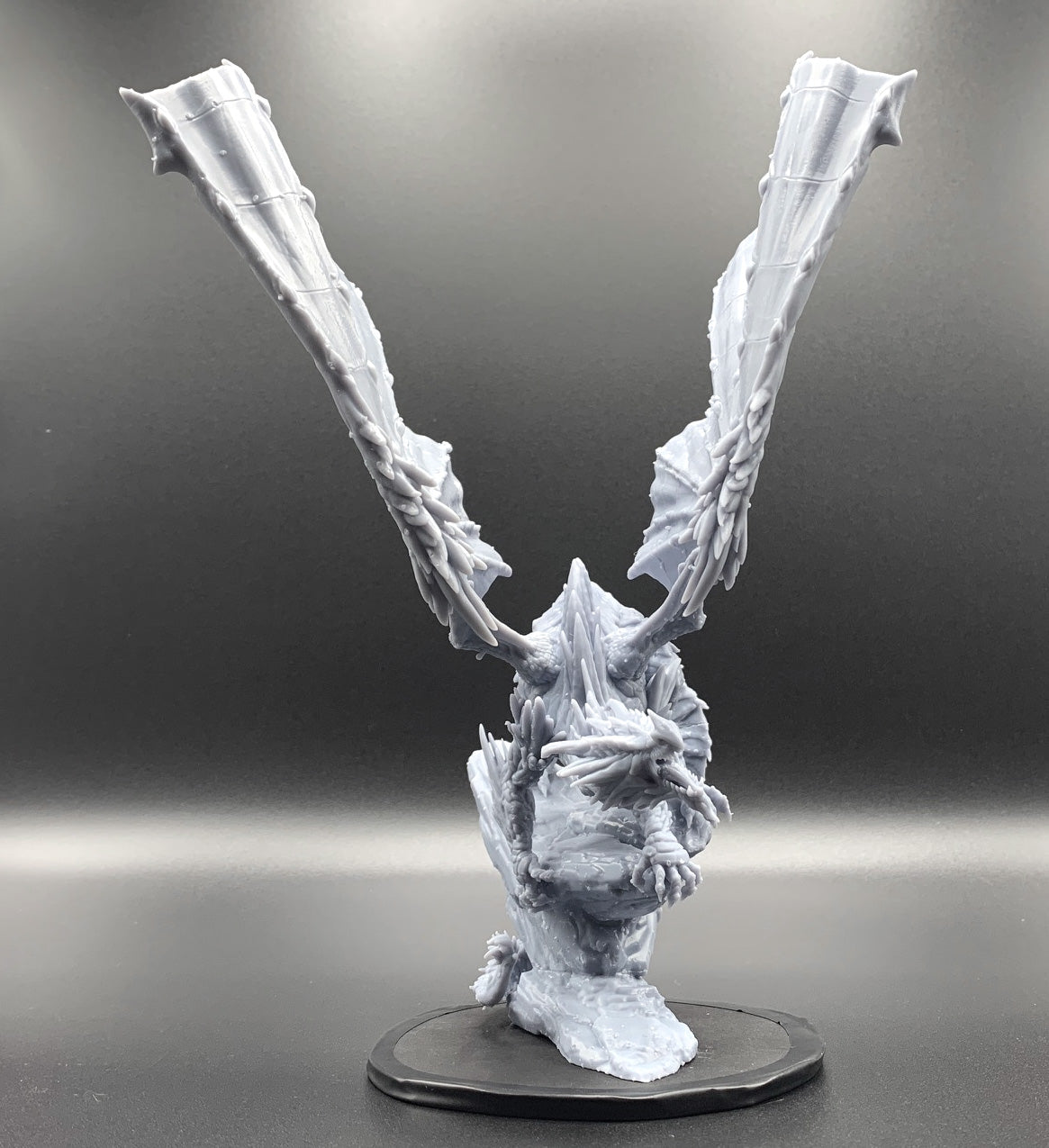 Crystal Dragon V2 - by Mini Monster Mayhem- Tabletop RPG Miniature - Roleplaying 3D Printed Fantasy Mini