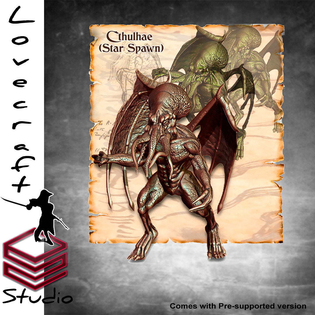 Cthulhae - Star Spawn - Dungeons and Dragons - Tabletop RPG Miniature - Roleplaying 3D Printed Fantasy Mini