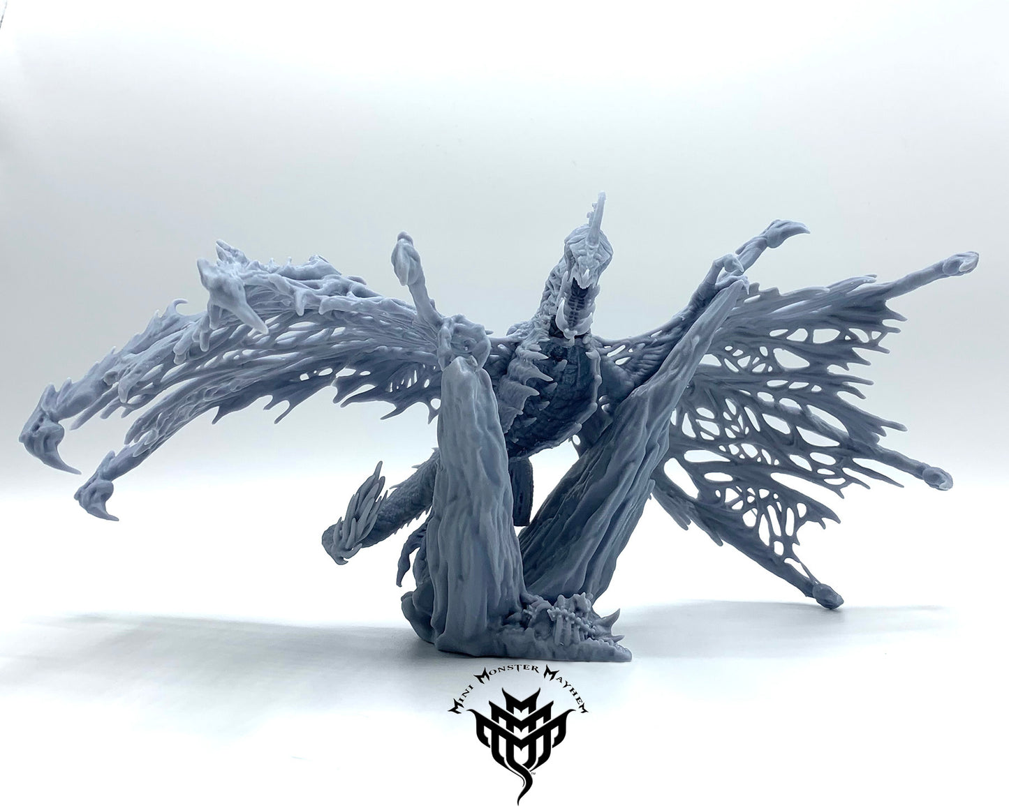 Cursed Dragon - Dracolich - by Mini Monster Mayhem- Tabletop RPG Miniature - Roleplaying 3D Printed Fantasy Mini