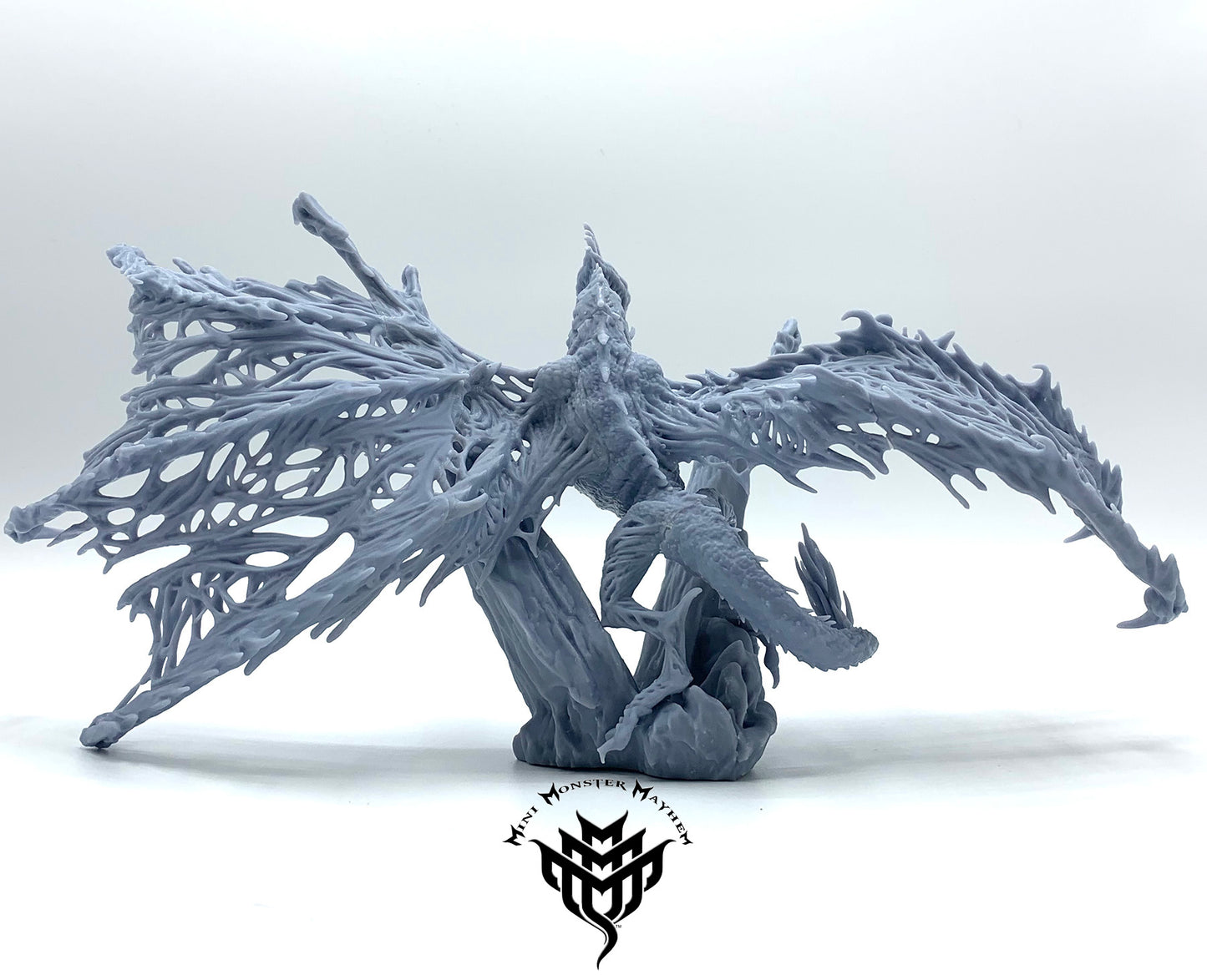 Cursed Dragon - Dracolich - by Mini Monster Mayhem- Tabletop RPG Miniature - Roleplaying 3D Printed Fantasy Mini