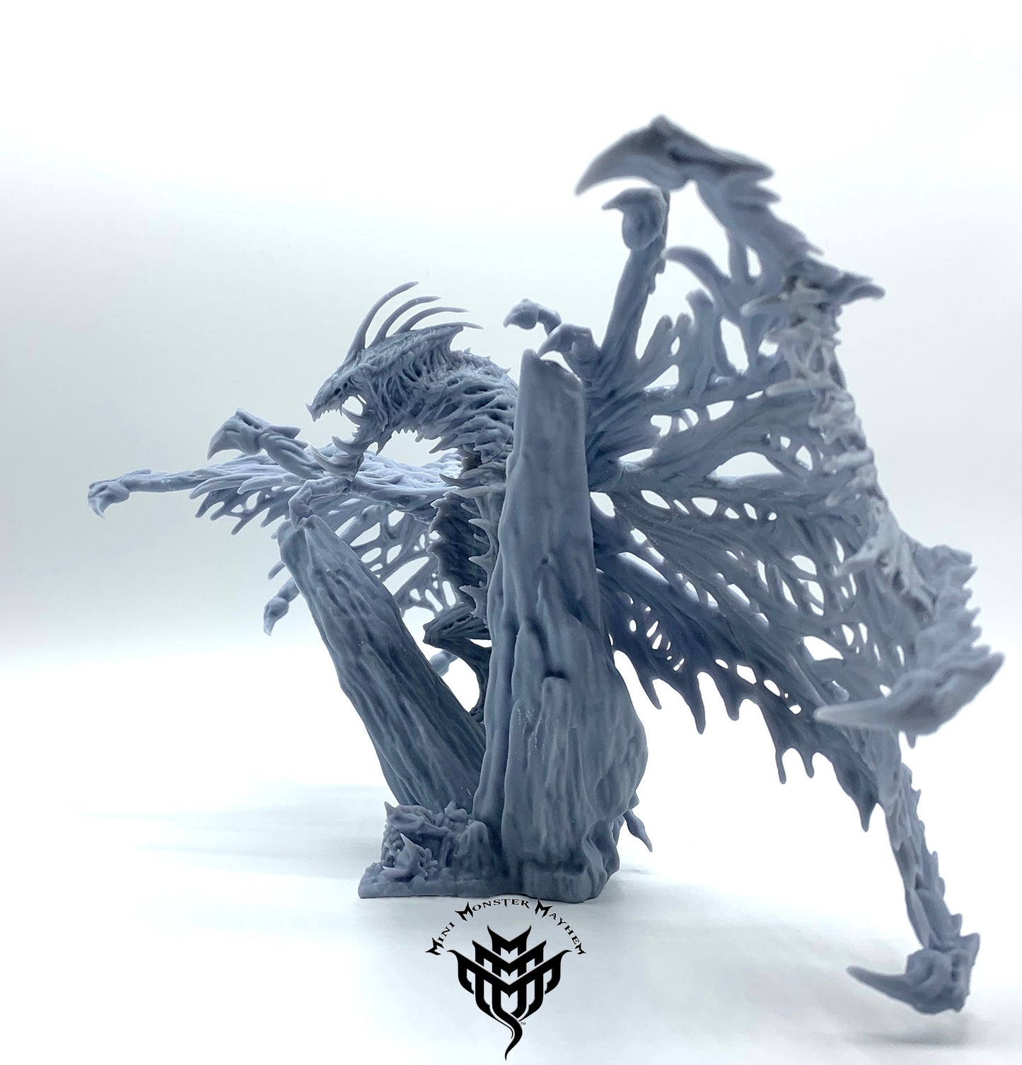 Cursed Dragon - Dracolich - by Mini Monster Mayhem- Tabletop RPG Miniature - Roleplaying 3D Printed Fantasy Mini