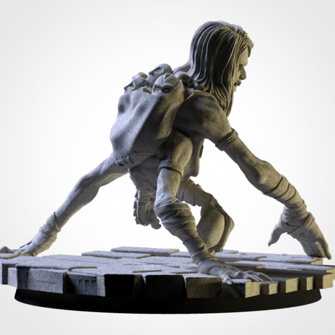 Cursed Ghoul - Undead- by Txarli Factory - Tabletop RPG Miniature - Roleplaying 3D Printed Fantasy Mini