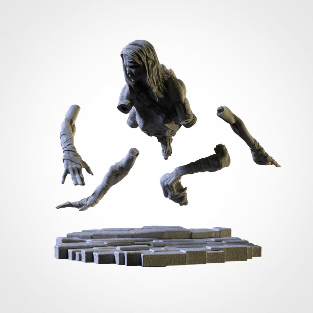 Cursed Ghoul - Undead- by Txarli Factory - Tabletop RPG Miniature - Roleplaying 3D Printed Fantasy Mini