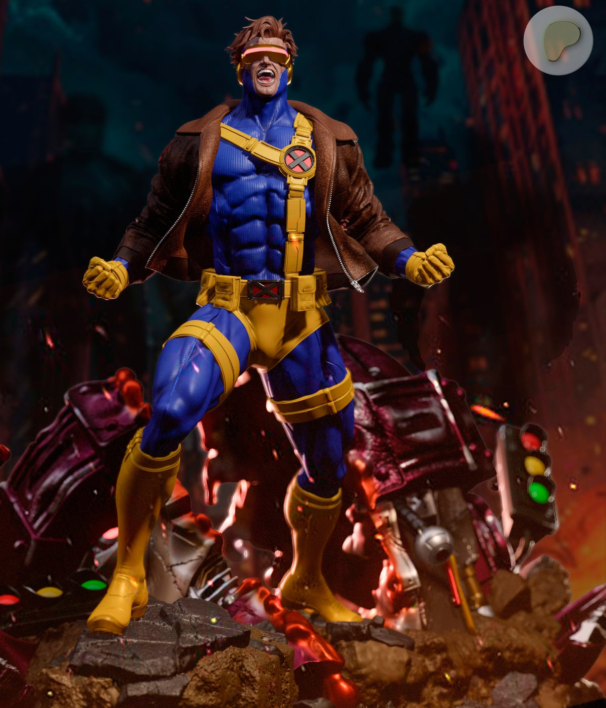 Cyclops Sculpture (75mm to 500mm) - Unassembled/Unpainted/3D Print