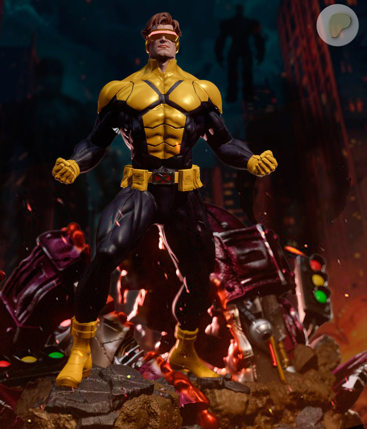 Cyclops Sculpture (75mm to 500mm) - Unassembled/Unpainted/3D Print