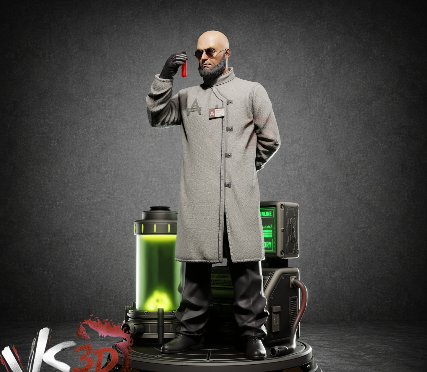 Hugo Strange Sculpture (75mm to 500mm) - Unassembled/Unpainted/3D Print