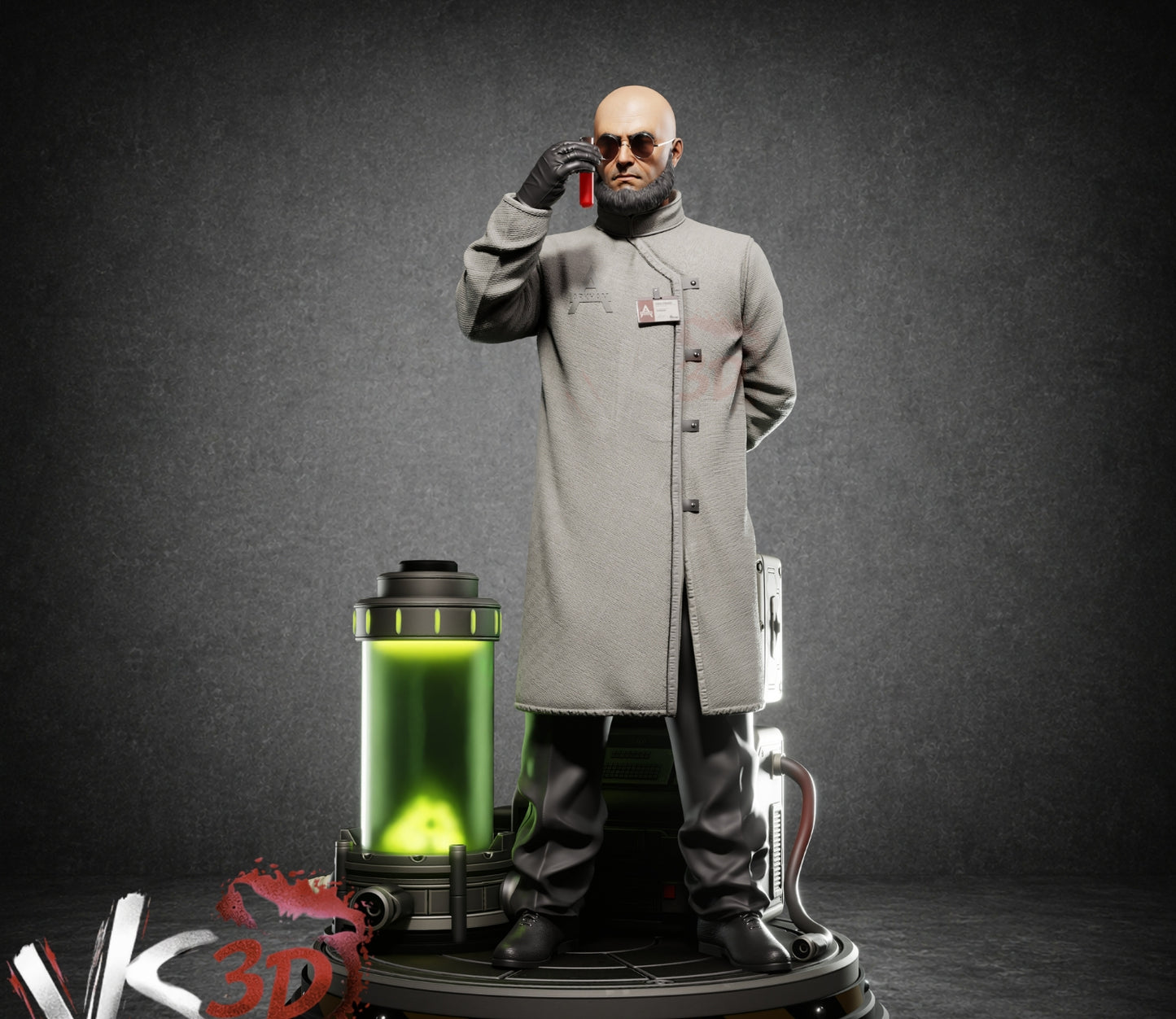 Hugo Strange Sculpture (75mm to 500mm) - Unassembled/Unpainted/3D Print