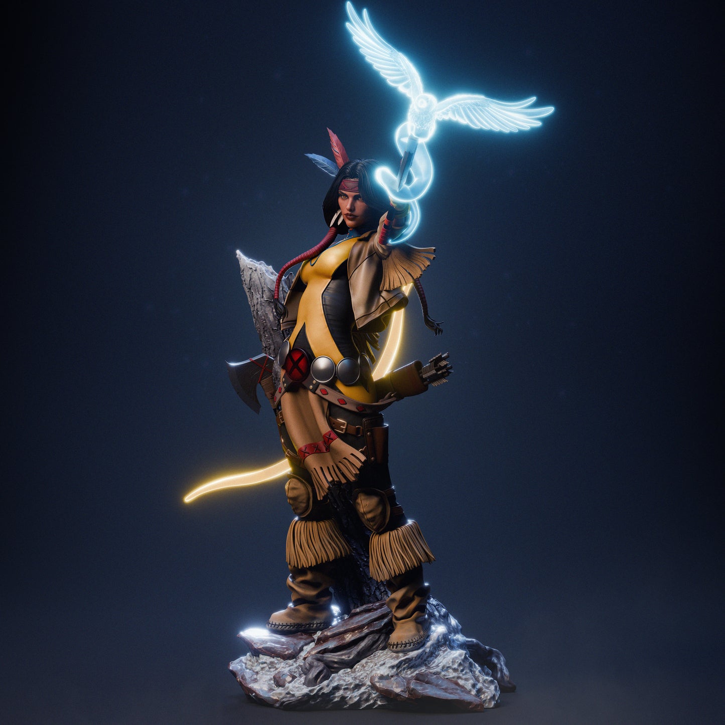 X-Men - Dani Moonstar Mirage Sculpture