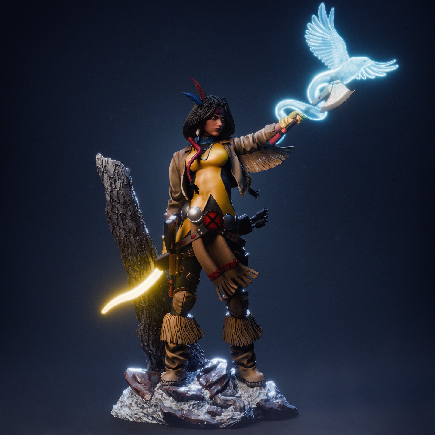 X-Men - Dani Moonstar Mirage Sculpture