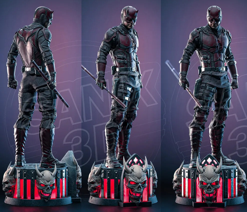 Daredevil Sculpture (75mm to 500mm) - Unassembled/Unpainted/3D Print