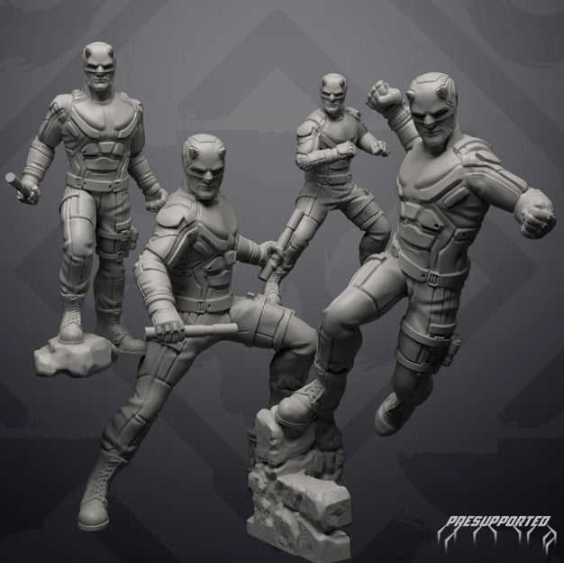 DareDevil - Compatible with MCP - Marvel Universe - by Skull Forge - Tabletop RPG Miniature - Roleplaying 3D Printed Fantasy Mini