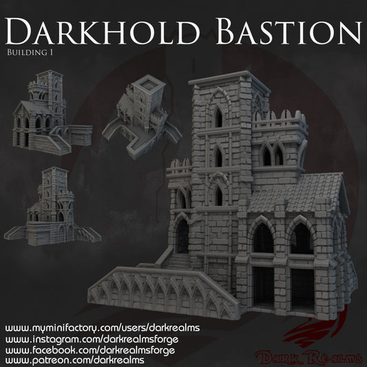 Darkhold Bastion Large - Terrain - Dungeons and Dragons - Lord of the Rings - by Dark Realms - Tabletop RPG Miniature - Roleplaying 3D Printed Fantasy Mini