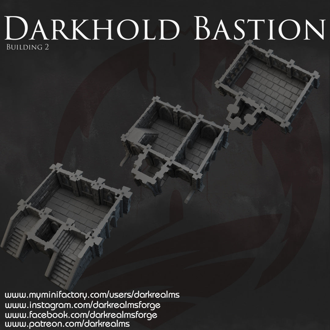 Darkhold Bastion - Terrain - Dungeons and Dragons - Lord of the Rings - by Dark Realms - Tabletop RPG Miniature - Roleplaying 3D Printed Fantasy Mini