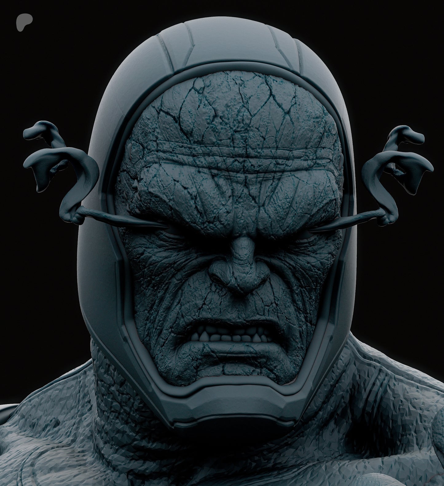 Darkseid Sculpture (75mm to 500mm) - Unassembled/Unpainted/3D Print
