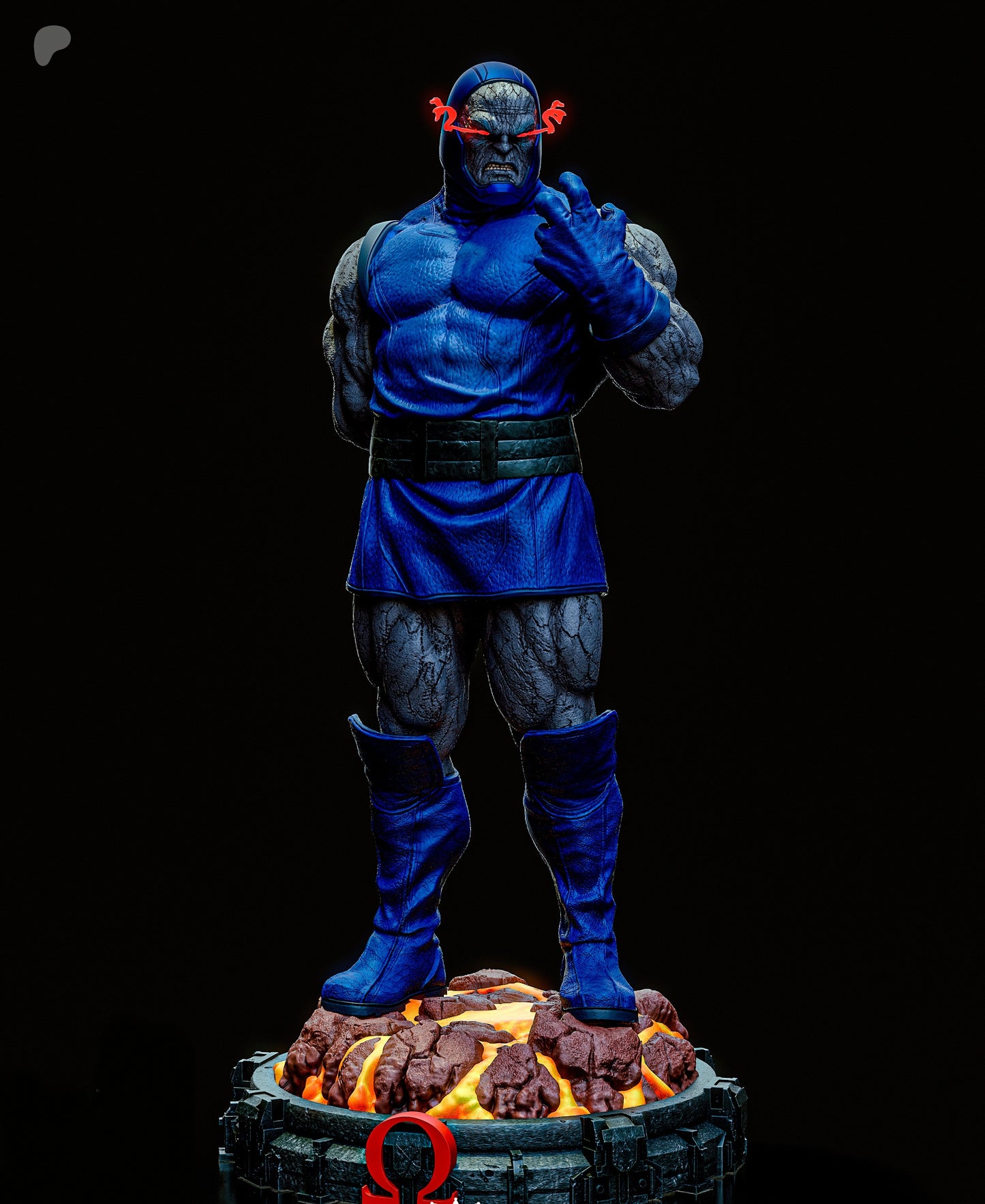 Darkseid Sculpture (75mm to 500mm) - Unassembled/Unpainted/3D Print