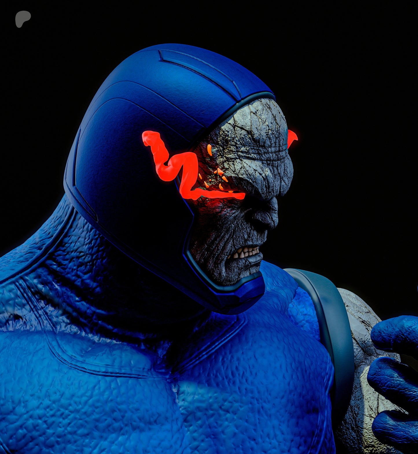 Darkseid Sculpture (75mm to 500mm) - Unassembled/Unpainted/3D Print