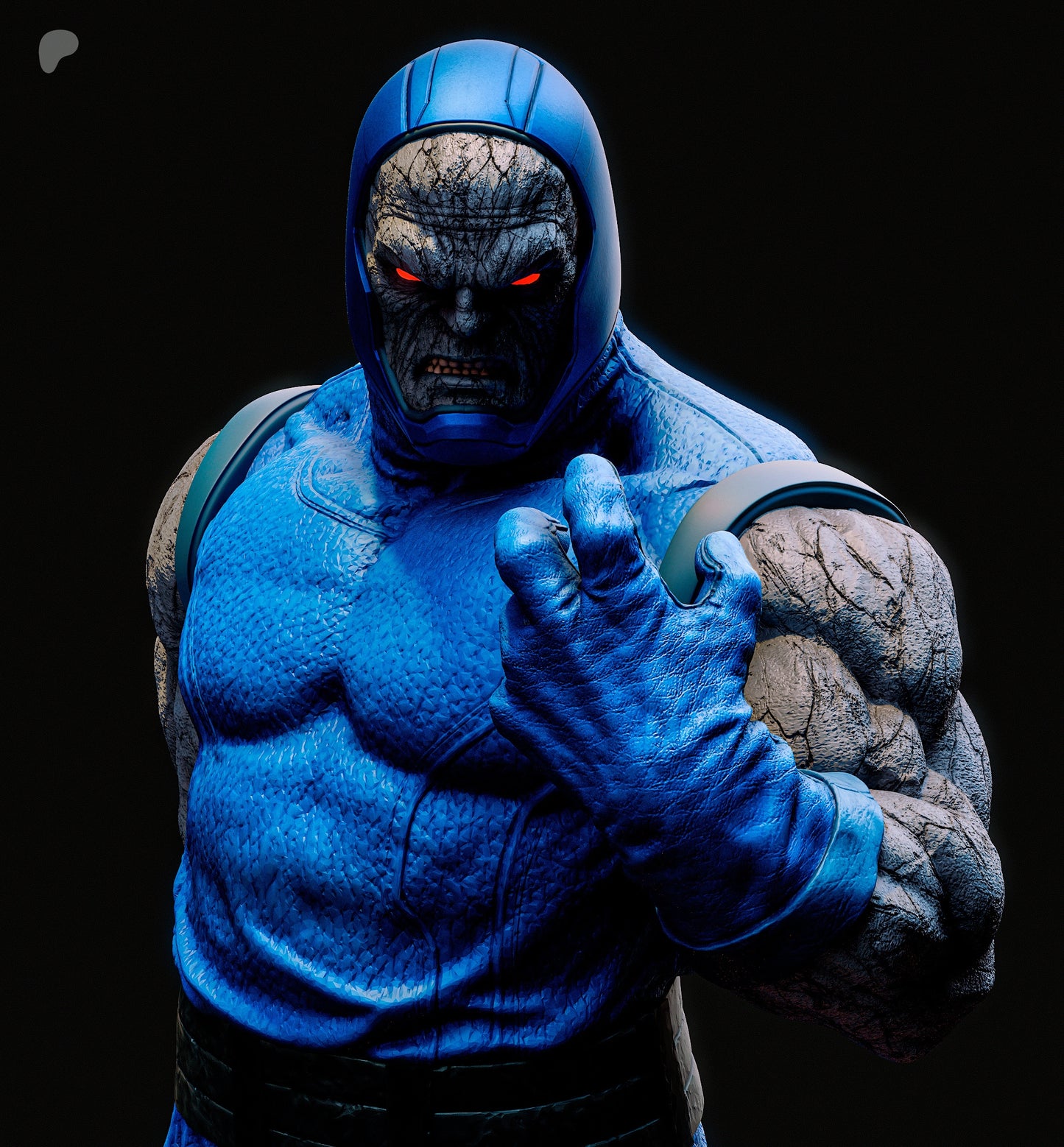Darkseid Sculpture (75mm to 500mm) - Unassembled/Unpainted/3D Print