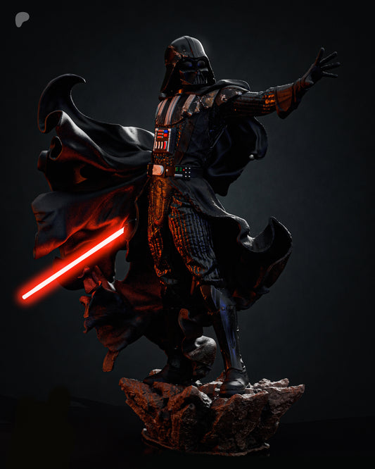 Darth Vader Sculpture (75mm to 500mm) - Unassembled/Unpainted/3D Print
