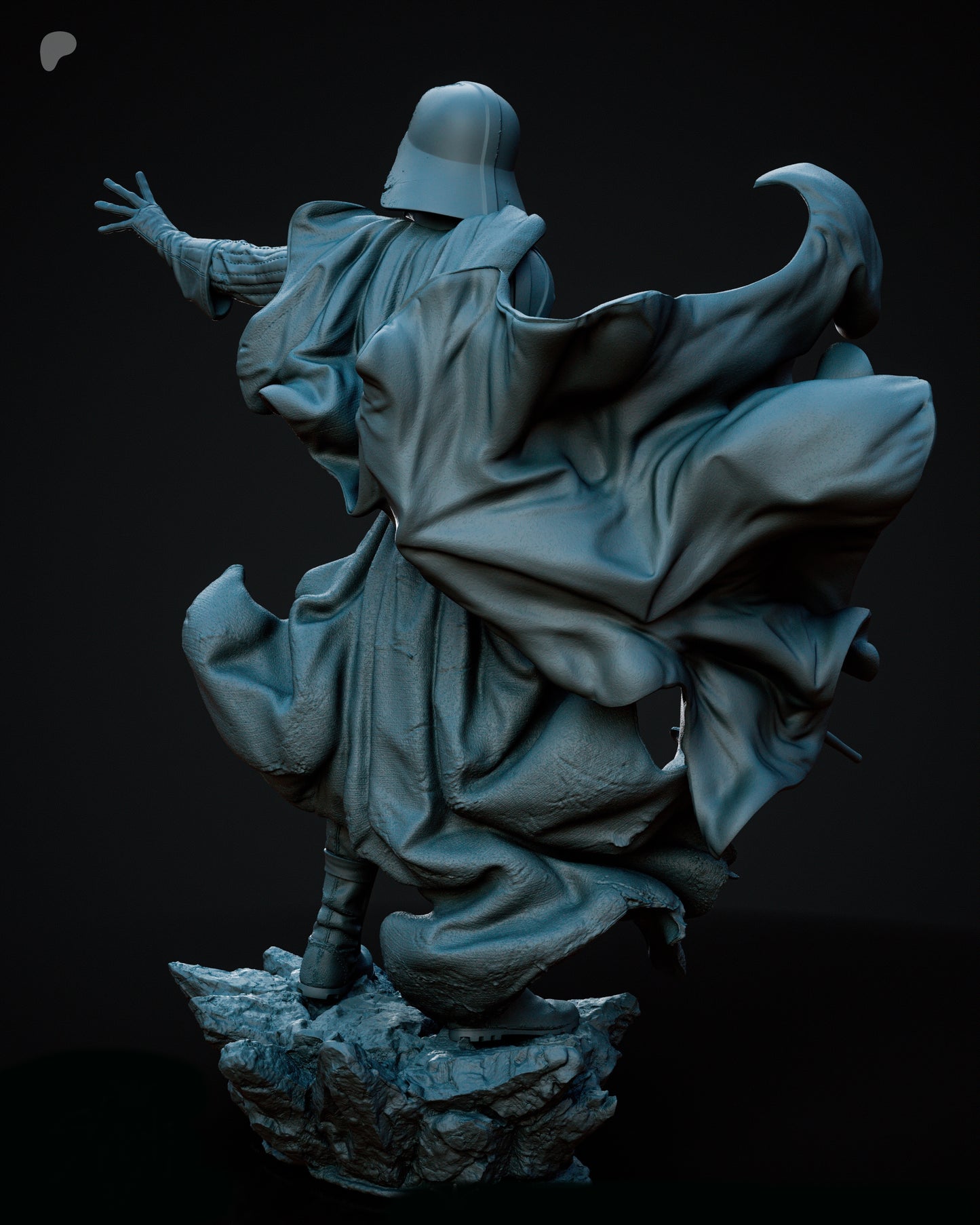 Darth Vader Sculpture (75mm to 500mm) - Unassembled/Unpainted/3D Print