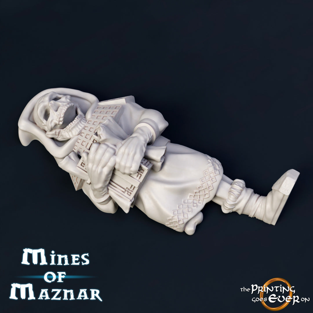 Dead Dwarves - Dungeons and Dragons - Lord of the Rings - by The Print goes Ever On - Tabletop RPG Miniature - Roleplaying 3D Printed Fantasy Mini