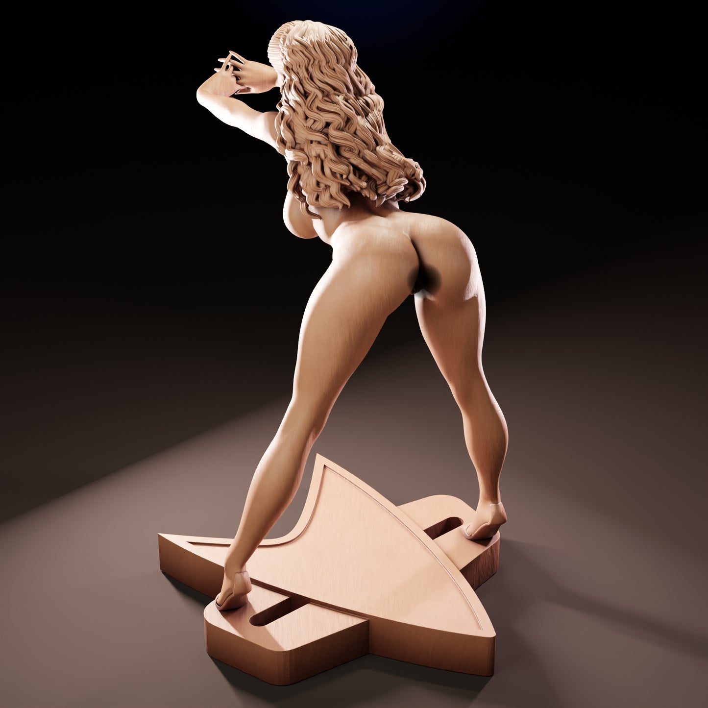 Deanna Troi NSFW Sculpture (75mm to 500mm) - Unassembled/Unpainted/3D Print