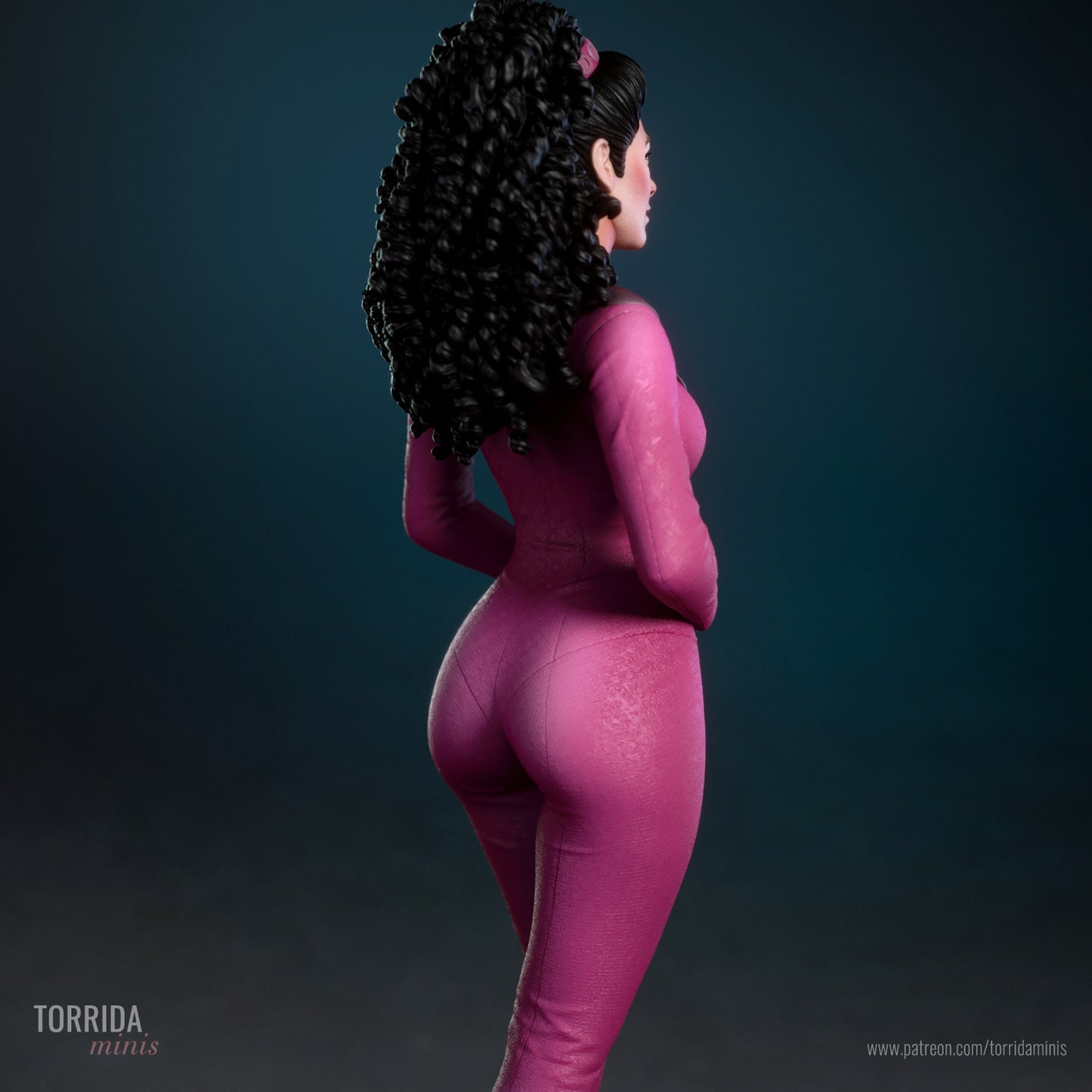 Deanna Troi Sculpture (75mm to 500mm) - Unassembled/Unpainted/3D Print